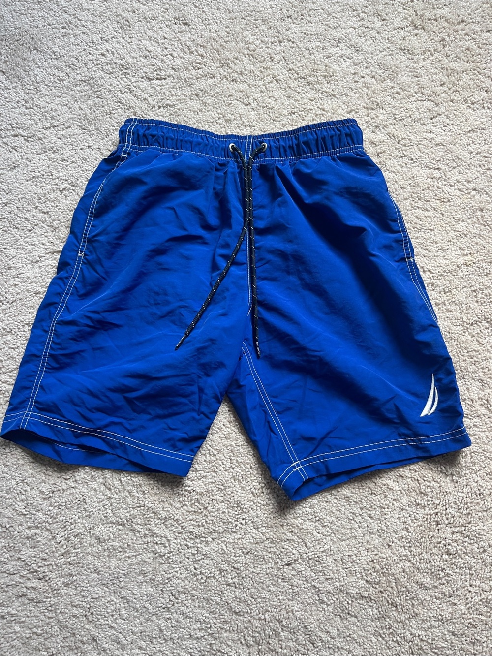 Nautica Boys Royal Blue Swim Trunks with Drawstring